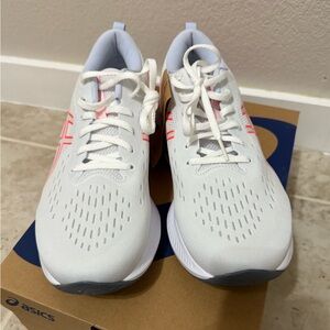 ASICS Women’s Gel - Excite 10 In White/Sunrise Red Color (Size 11).